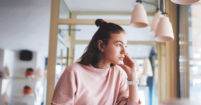 Woman wondering when she should take a pregnancy test.